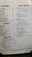 Kira Japanese Steakhouse menu