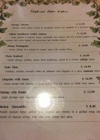 Vinny's Italian Grill menu