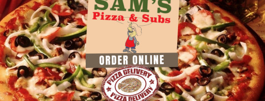 Sam's Pizza Subs food