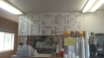 Los Jilbertos menu