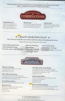 Red Lobster menu