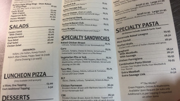 Vito's Pizza menu