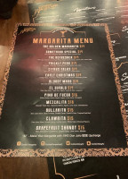 Golden Margarita menu