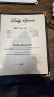 Pablo's Bbq menu