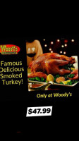 Woody’s Smokehouse food