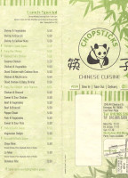 Chop Stick menu