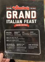 Valentino's menu