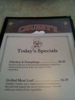 Chubby's Family Restaurant menu