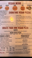 Bottoms Up Pizza menu