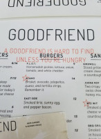 Goodfriend Beer Garden Burger House food