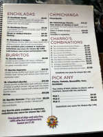 Charrito's Grill menu