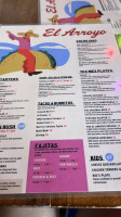 El Arroyo menu