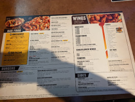 Buffalo Wild Wings menu