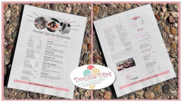 Double Dips Ice Creamery menu