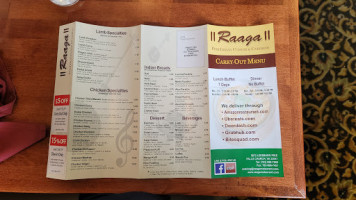 Raaga menu