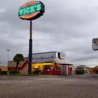 Vick's Famous Hamburgers outside