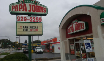 Papa John's Pizza outside