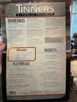 Tinner's Public House menu