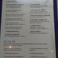 Elizabeth Street Café menu