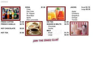 The Diner menu