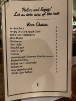 Half Moon Inn menu