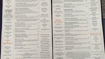 Estero Cafe menu