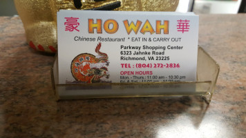 Ho Wah Chinese food