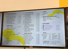 Sunright Tea Studio Arcadia menu