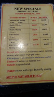 Sabi Japanese menu