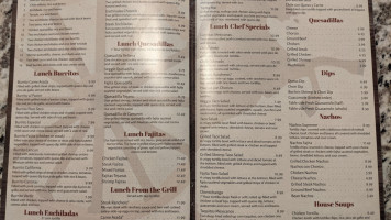 The Patron Cantina menu