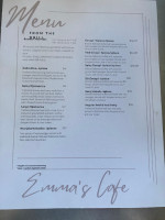 Emma's Cafe Market menu