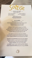 Sottise menu