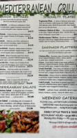 Mediterranean Grill Cafe menu