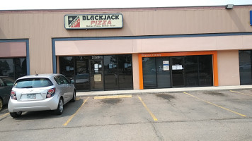 Blackjack Pizza Salads outside