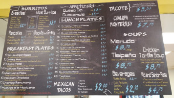 Tacote menu