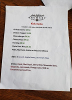 The '6 House Pub Tavern menu