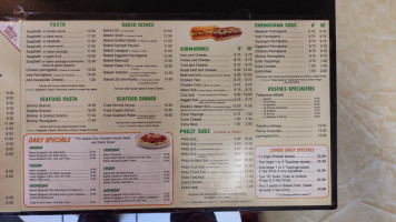 Rosita's Pizza menu