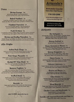 Armondo's Villa Tuscan Grill menu