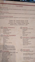 Capital Pizza menu