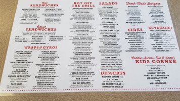 Westwood Fountain menu