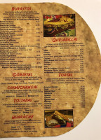 El Burrito menu