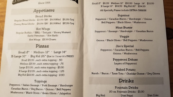 Pizza Junction menu