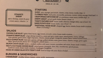 Charleston's menu