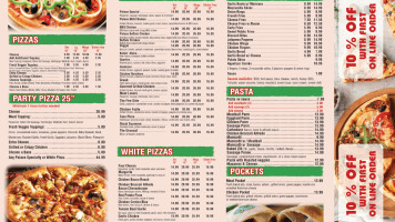 Palace Pizza menu