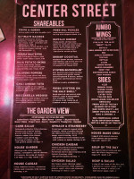 Center Street Tavern menu