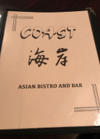 Coast Asian Bistro menu