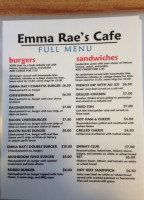 Emma Rae's menu