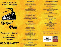 Depot Deli menu