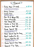 Golden China menu