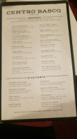 Centro Basco In Ch menu